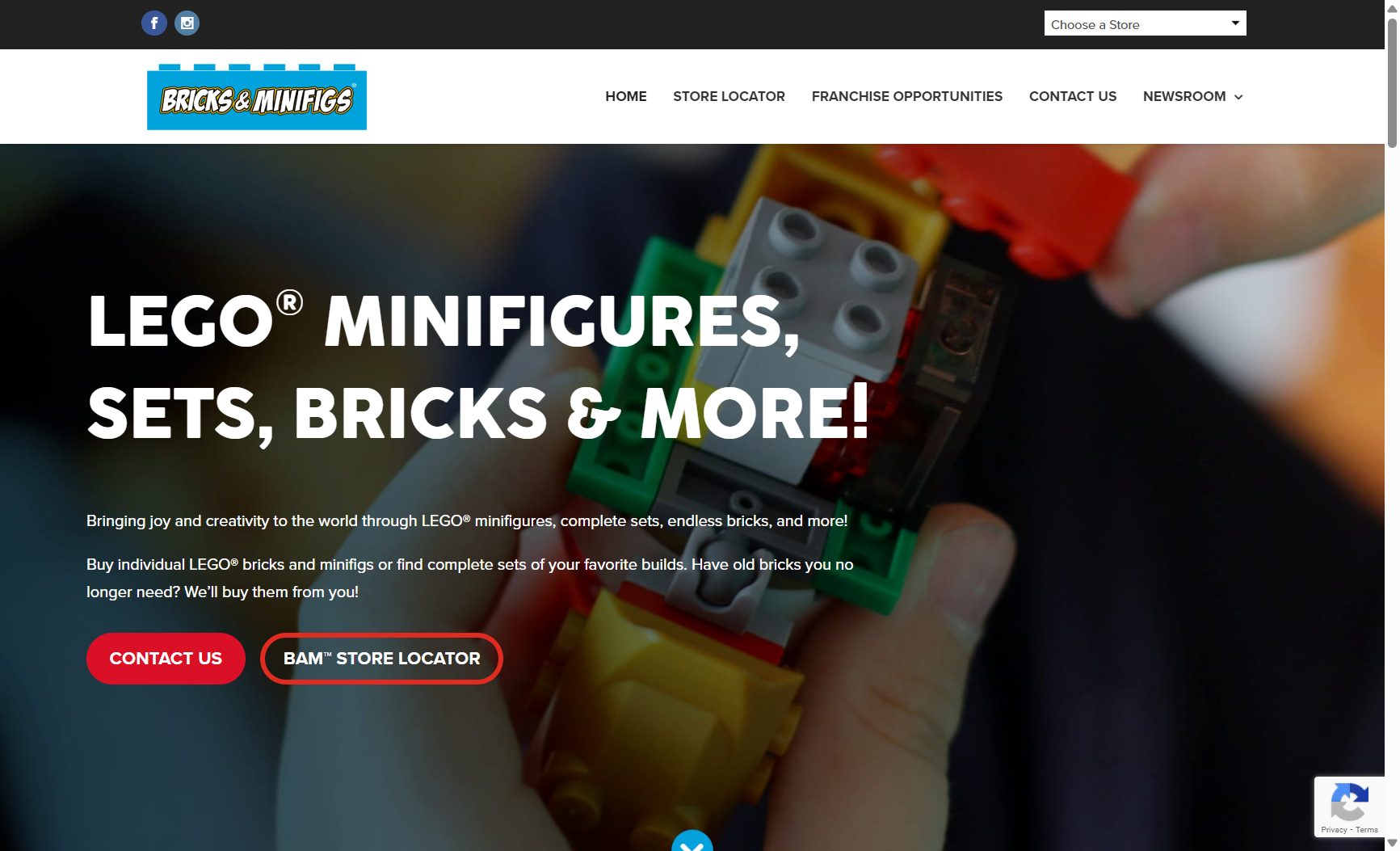 Bricks & Minfigs website